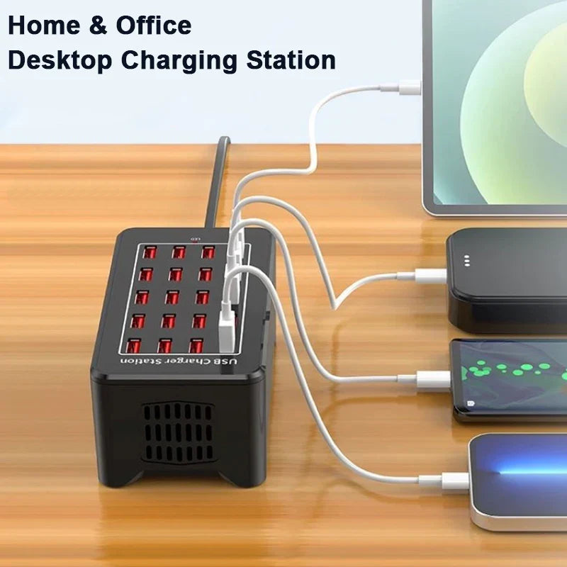 USB Charger 10 15 20 25 30 Ports