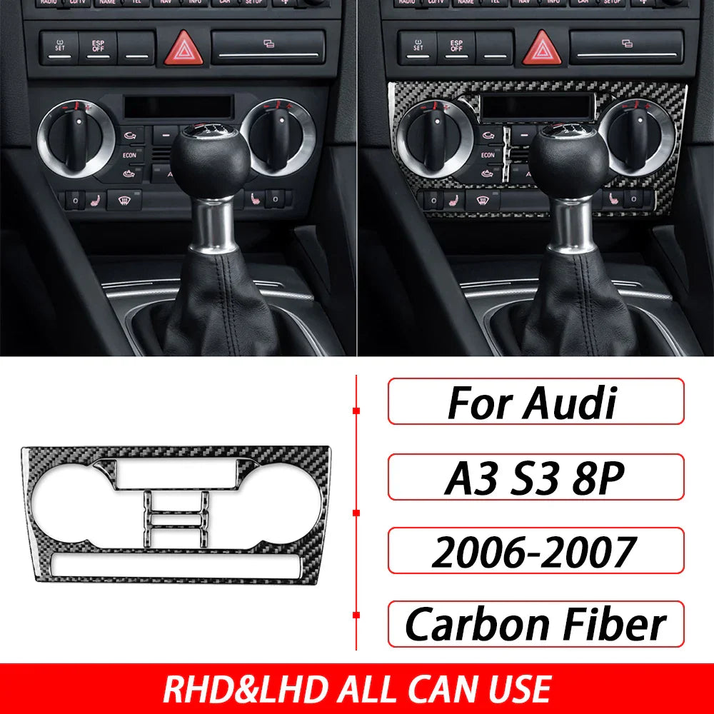 For Audi A3 S3 8P 2006 2007 Carbon