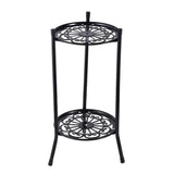 2-Tiered Tall Plant Stand Metal Plant Shelf Supports