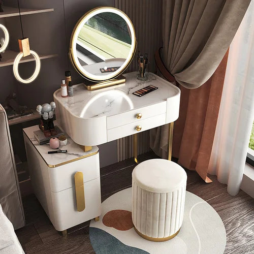 Classic Dressing Table Modern Organizers Mirror Vanity Storage