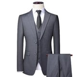 High Quality (Blazer+ Waistcoat + Trousers) Men Simple