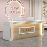 Modern Cash Register Clothing Store Counter Reception Desks