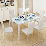 Gizoon Glass Dining Table Sets for 6, 7