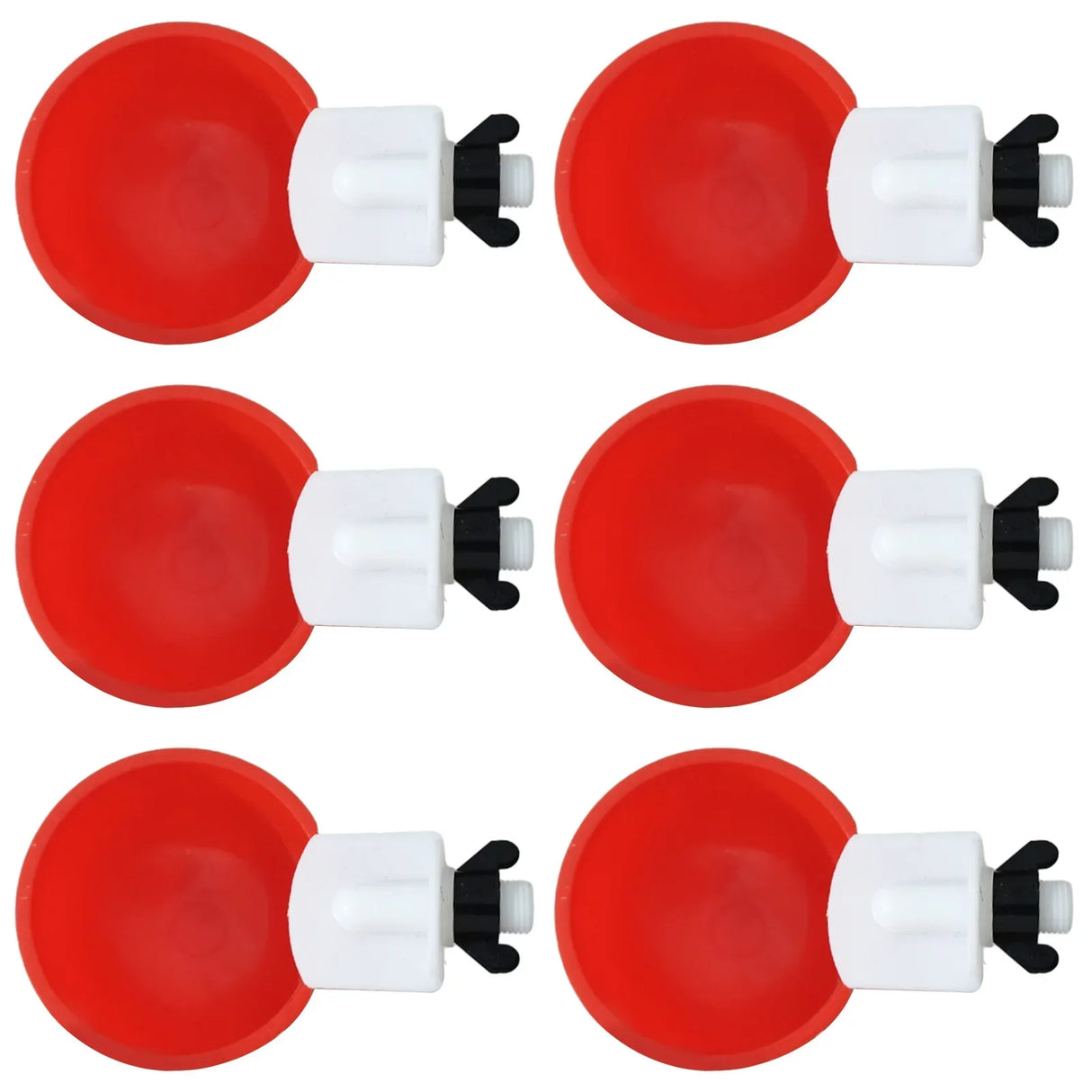 6Pcs Poultry Drinking Bowl Feeder Automatic Chicken Drinker