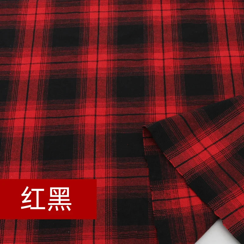 Yarn Dyed Soft Thickening Grinding Wool Plaid Fabric