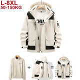Plus Size 8xl Outdoor Waterproof Men's Two-pieces Sets