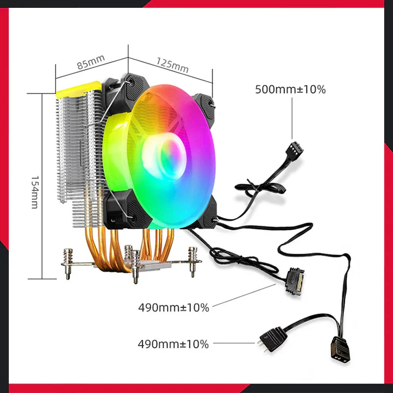 Cpu cooler Computer case CPU Cooling Fan Colorful