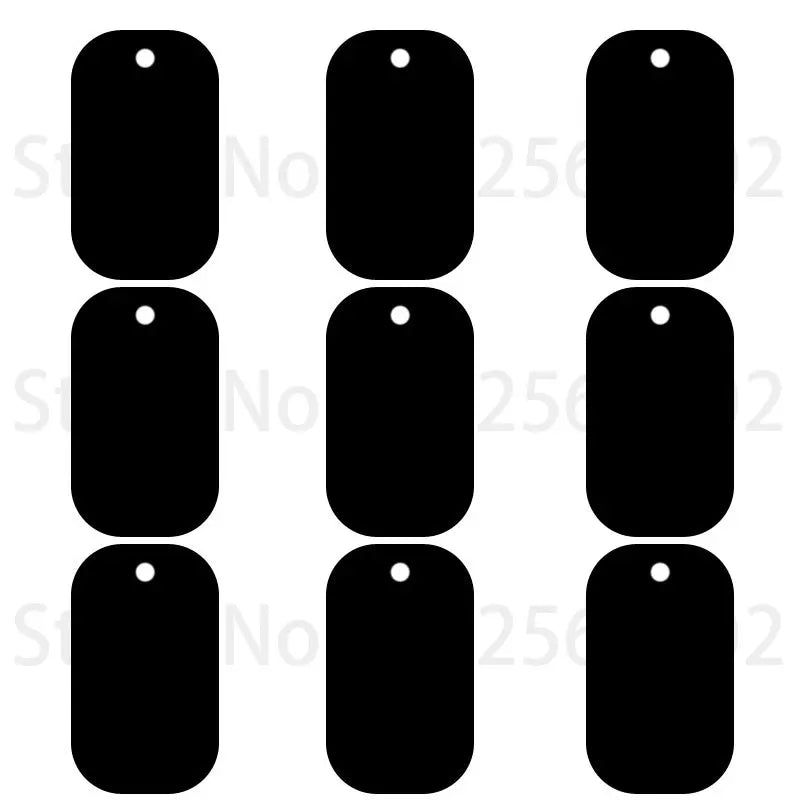 20pcs Aluminum Blank Rectangular Pet Dog Tag Custom