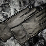 Children Autumn Sheepskin Plus Velvet Thick Gloves Boys