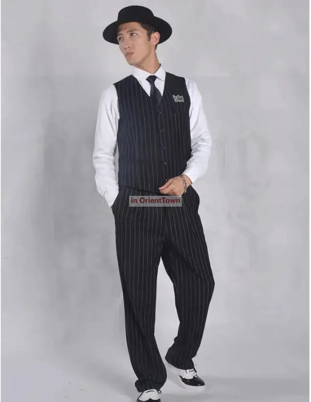 Popping Dance performance suit men Hip Hop suit