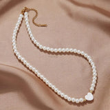 New Trendy Stainless Steel 26 Letter Shell Heart