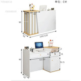 Modern wood Reception Desks Simple Supermarket Cashier Hotel
