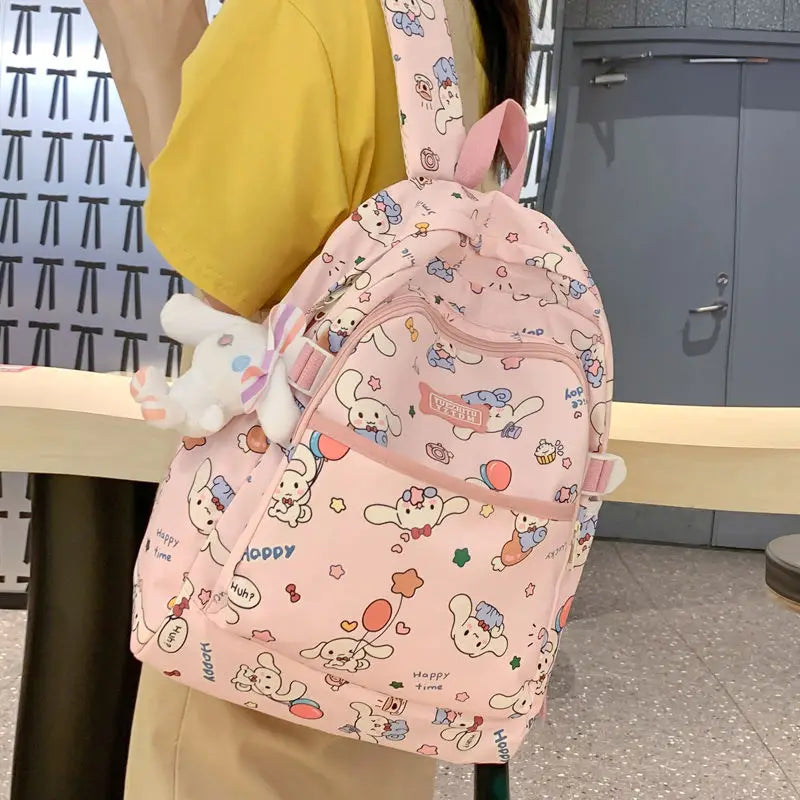 2023 New Kawaii Sanrio School Bag Pink Cinnamoroll