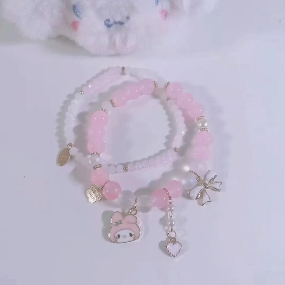 Sanrio Anime Summer Clear Jade Osmanthus Dog Bracelet