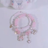 Sanrio Anime Summer Clear Jade Osmanthus Dog Bracelet