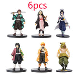 6pcs/set Anime Demon Slayer Kimetsu no Yaiba figure