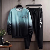 Men Suit with Long Sleeve Top Men Two-piece