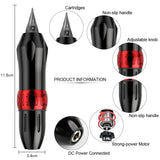 Complete Rocket Tattoo Machine Pen Wireless Tattoo Machine