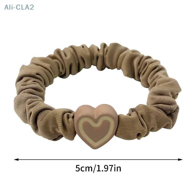 1PC New Korean Style Love Hair Ties Cute