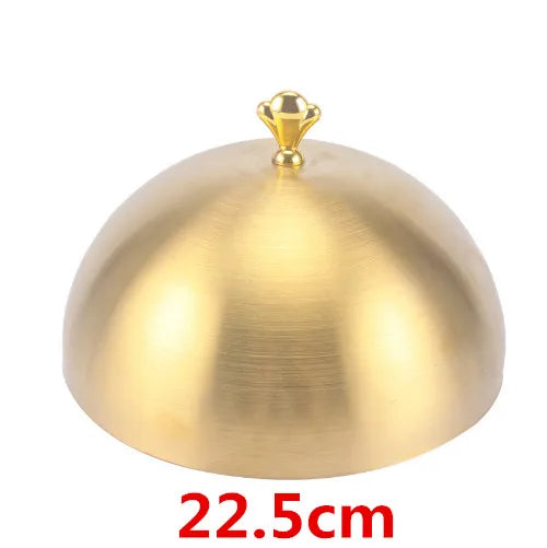 high grade Stainless steel plate cover round gold