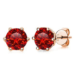 GRA 0.5ct-1ct D Color Certified Moissanite Stud Earrings