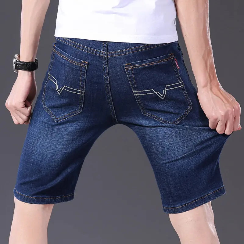 Casual Slim Straight Knee Pants Summer Stylish Zipper
