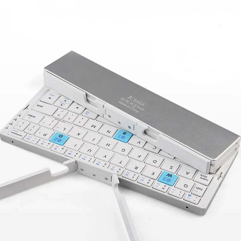 BOW Foldable Bluetooth Keyboard Rechargeable Keyboard Mini Folding