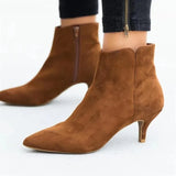 Women Boots Spring 2022 Pointed Toe Stiletto Ankle