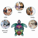 DIY Wooden Jigsaw Puzzle Turtle Puzzles Family Games