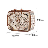 3d Wooden Jewelry Music Box Mechanical Puzzle Assemble