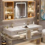 Modern Slate Bathroom Cabinet with Smart Mirror Ceramic