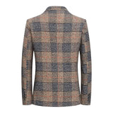 New Autumn Men Plaid Blazers Suits Jackets Male