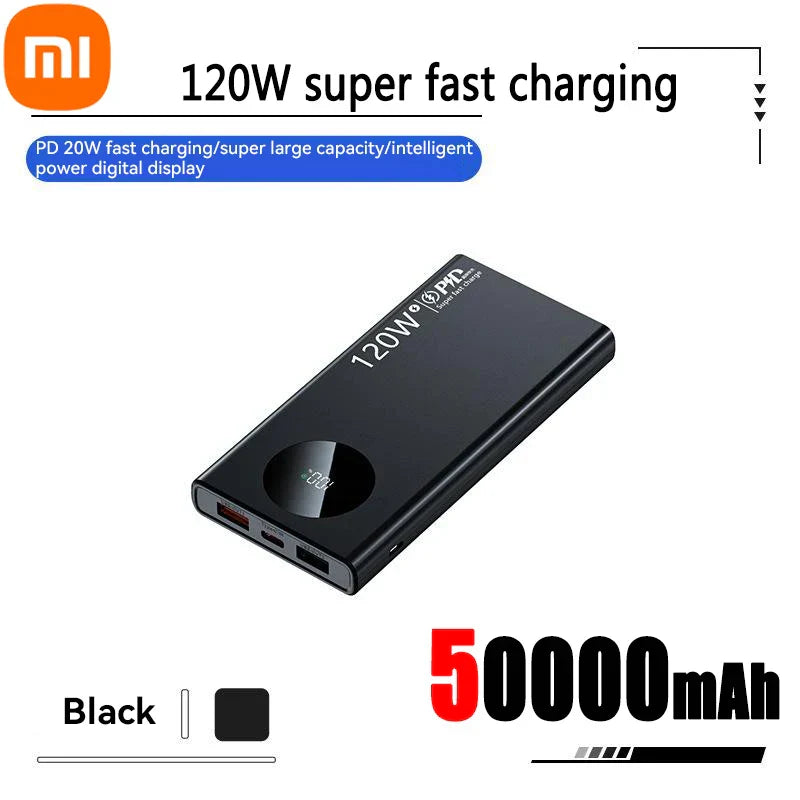 Xiaomi 120W Super Fast Charging 50000mAh Thin and