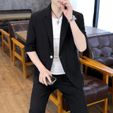 V2274-Casual men's business style suit, suitable for summer