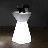 Hexagonal LED Light Up Accent Side Table, 16-Color