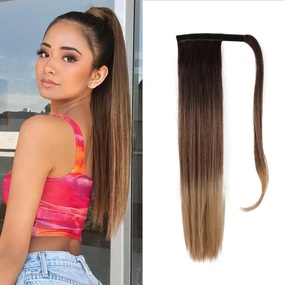 LOUIS FERRE Straight Ponytail Extension 26 inch Pony