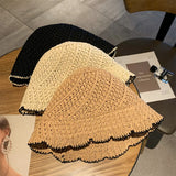 Summer Straw Hats for Women Foldable Outdoor Gorro