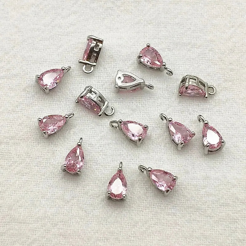 New Arrival! 8x5mm 100pcs Crystal Micro inlay Drop