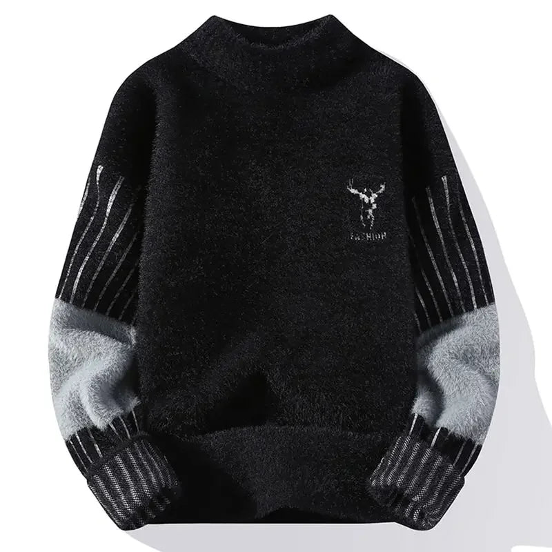 Men's Clothing No Hoodie Knit Sweater Male Pullovers