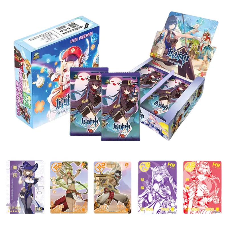 NEW Genshin Impact Cards Anime TCG Game Collection