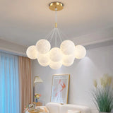 Modern 3D Moon Bubble Chandeliers Children's Room Decor