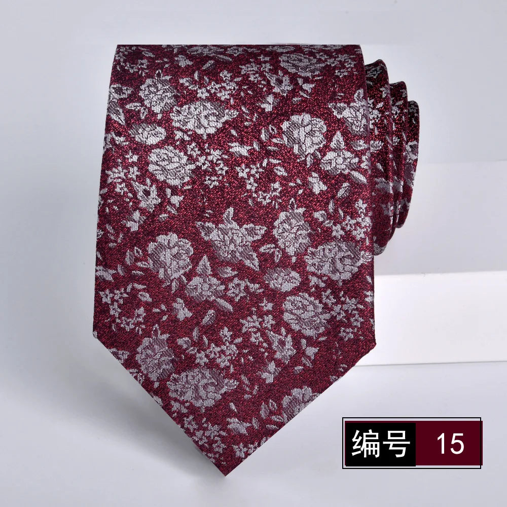 ties for men 2024 Luxury Wine Red Groom