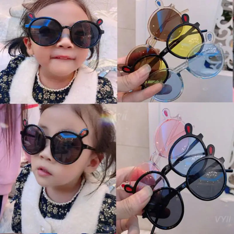 1~4PCS Kids Sunglasses Portable Colorful Fashion Summer Eyewear