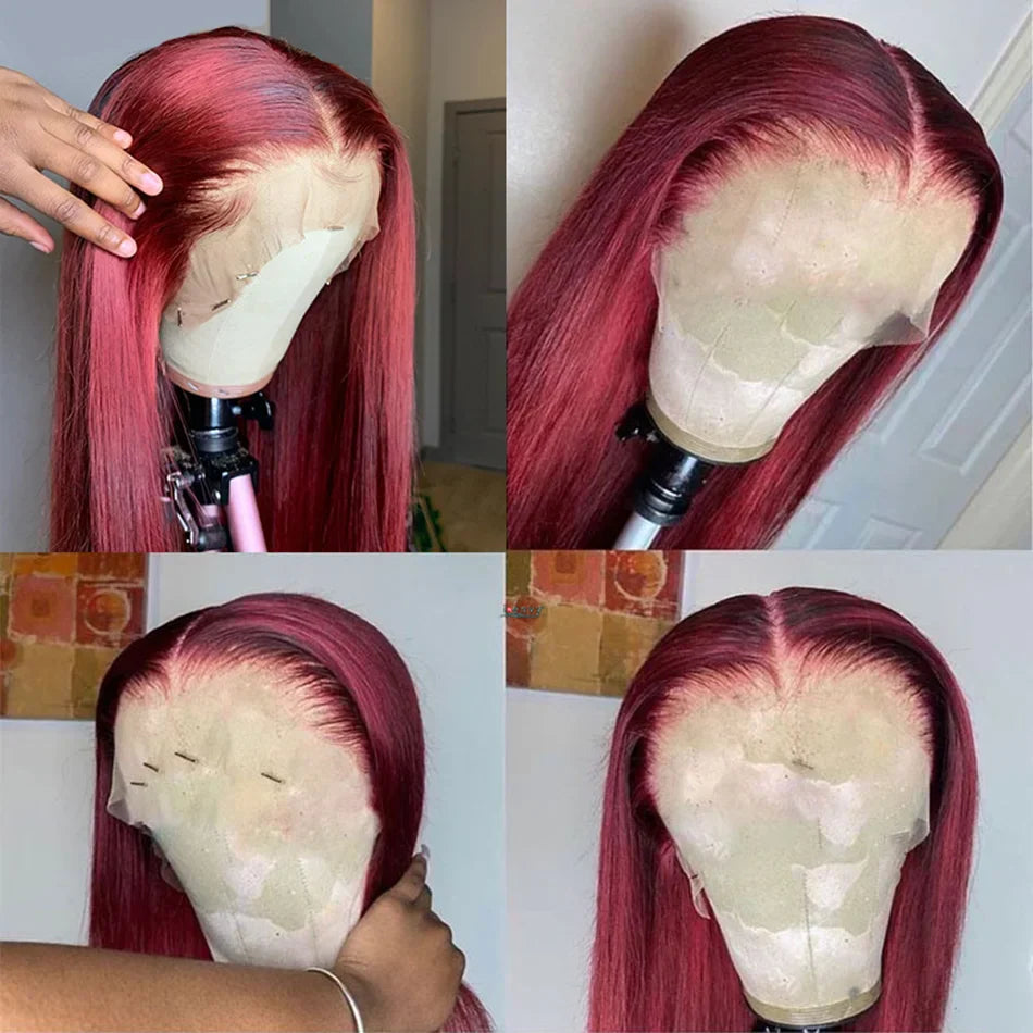 99J Wigs 13x4 HD Transparent Lace Front Human