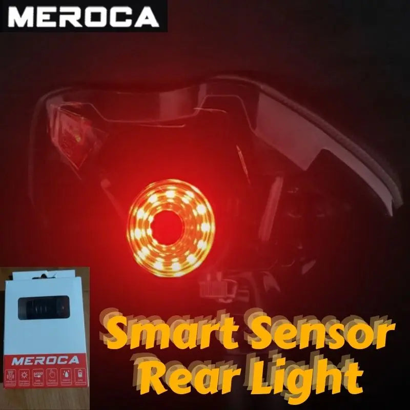 MEROCA Waterproof Bicycle Smart Sensor Brake Taillights WR15