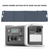 캠핑용품 600W 1800W 2400W Portable Power Station with 100W 200W 400W Solar Panel for Camping Home 220V Lifepo4 Battery 캠핑용품신기한것