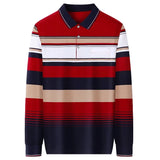 New Men's Casual Long Sleeve Polo Shirt Fashion