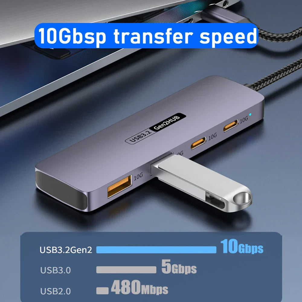 HUB USB C HUB 10Gbps Type-C 3.2 GEN