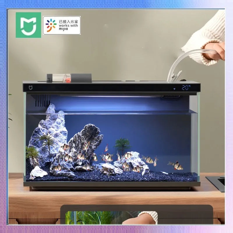 Xiaomi Smart Fish Tank Mobile controlled remote feeding