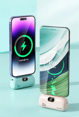 10000mAh Wireless Power Bank Mini Capsule Capsule Fast